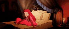 Little Mermaid GIF - Ariel Happy Bed GIFs