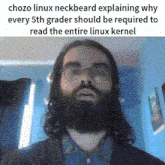 chozo linux neckbeard neckbeard