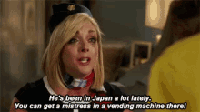 You Can Get A Mistress In A Vending Machine There! GIF - Jane Krakowski Japan Mistress GIFs
