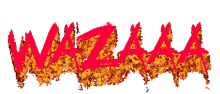 wazaa flames fire text animated text