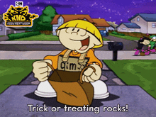 Trick Of Treating Rocks Numbuh 4 GIF - Trick Of Treating Rocks Numbuh 4 Wallabee Beetles GIFs