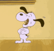 dance happy snoopy laughing hysterically laughing