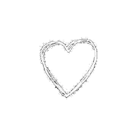a black and white image of a broken heart on a white background