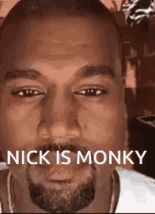 Nick Is Monkey Kanye GIF - Nick Is Monkey Kanye Squint GIFs