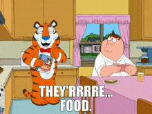 Family Guy Tony The Tiger GIF - Family Guy Tony The Tiger Theyre Food GIFs