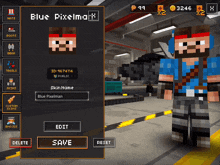 Blue Pixelman Pixel Gun 3d GIF - Blue Pixelman Pixel Gun 3d Pixel Strike 3d GIFs