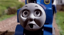 Thomas The Train Thomas Shocked GIF - Thomas The Train Thomas Shocked Thomas Smokebox Door GIFs