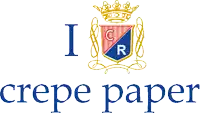 a logo for i crepe paper with a crown
