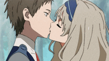 Kiss Anime GIF - Kiss Anime Shy GIFs