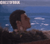 a man standing next to a woman in a swimming pool with the hashtag bestofbbuk