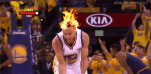 Curry On Fire GIF - Curry On Fire Golden State Warriors GIFs