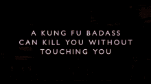 A Kung Fu Badass Can Kill You Without Touching You GIF - Badass Ba Kungfu GIFs