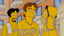 Your Wife Seems Happy And Full Of Life GIF