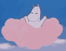 Cloud Moomin GIF - Cloud Moomin Monkey GIFs