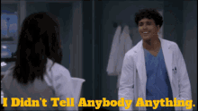 Greys Anatomy Lucas Adams GIF - Greys Anatomy Lucas Adams I Didnt Tell Anybody Anything GIFs