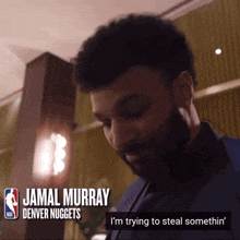 jamal murray from the denver nuggets is talking about stealing something