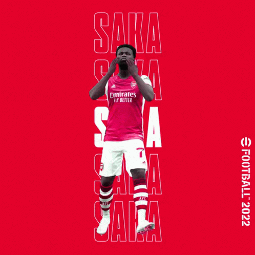 Nigerianborn English football player Bukayo Saka who plays for Arsenal  football team 2K wallpaper download