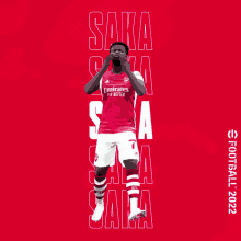Bukayo Saka E Football GIF - Bukayo Saka E Football Arsenal GIFs
