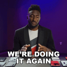 We'Re Doing It Again Marques Brownlee GIF - We'Re Doing It Again Marques Brownlee We'Re Going Through This Once More GIFs