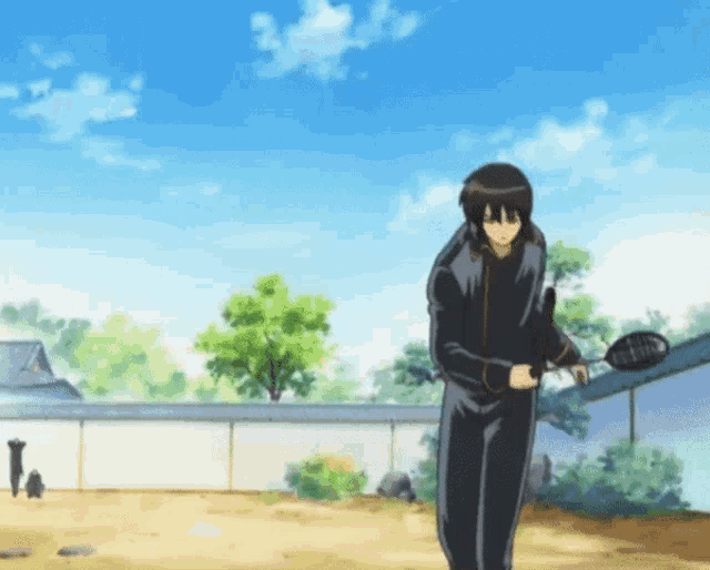 Gintama Yamazaki GIF Gintama Yamazaki Badminton Discover Share GIFs