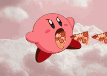Kirby Pizza GIF - Kirby Pizza Hungry GIFs