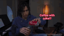 Aidan Gallagher Coffee GIF - Aidan Gallagher Coffee Coke GIFs