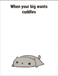 cuddles big spooning cute