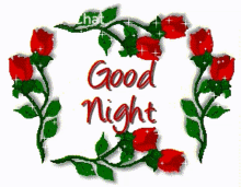 Good Night Roses GIF - Good Night Roses I Love You GIFs