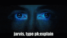 jarvis type pk explain is written on a blue background
