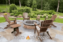 Fire Pit Patio GIF