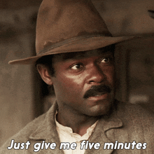 Just Give Me Five Minutes Bass Reeves GIF - Just Give Me Five Minutes Bass Reeves Lawmen Bass Reeves GIFs