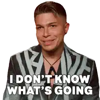 a man in a suit says i do n't know what 's going