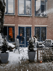 Love You Snow Fight GIF - Love You Snow Fight Sweet GIFs