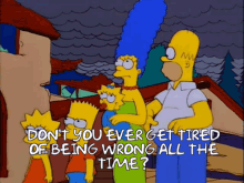 Wrong All The Time The Simpsons GIF - Wrong All The Time The Simpsons Animation GIFs