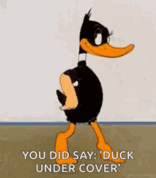 Strip Tease Daffy Duck GIF
