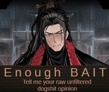 enough bait tell me your raw unfiltered dogshit opinion on a poster