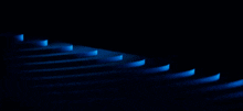 a blue arrow pointing up on a dark blue background