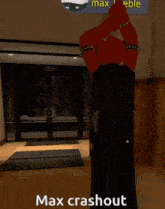 a screenshot of a video game with the words max crashout