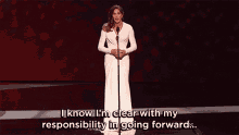 caitlyn jenner speech clear with my responsibility going forward