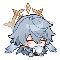 a cartoon character with wings is laying down with his eyes closed and a crown on his head .