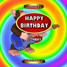 Happy Birthday Birthday Greetings GIF - Happy Birthday Birthday Greetings Happy Birthday Monkey GIFs