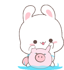 Bunny Piggy Sticker - Bunny Piggy Stickers
