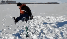 Ice Fishing Ice Auger GIF - Ice Fishing Ice Auger Winter GIFs