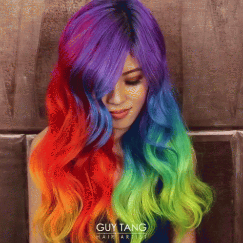 Rainbow Hair GIFs | Tenor