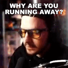 Why Are You Running Away Jared GIF