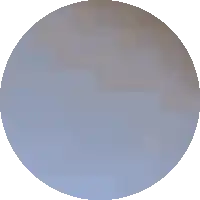 a pixelated image of a blue circle with a gray border