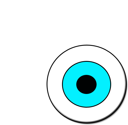 Eye Roll Blue Eye Sticker - Eye Roll Blue Eye Stickers