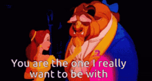 Beauty And The Beast Disney GIF - Beauty And The Beast Disney You Are The One I Really Want To Be With GIFs