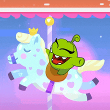 Riding The Carousel Om Nelle GIF - Riding The Carousel Om Nelle Cut The Rope GIFs