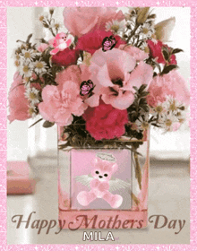 Happy Mothers Day Flowers GIF - Happy Mothers Day Flowers Butterflies GIFs